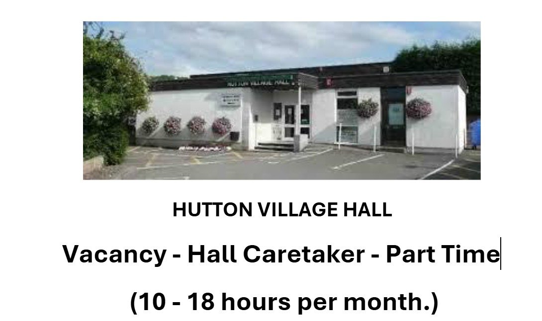 Caretaker vacancy advert snip 2